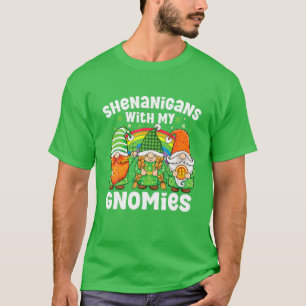 Shenanigans With My Gnomies St Patrick's Day Gnome T-Shirt