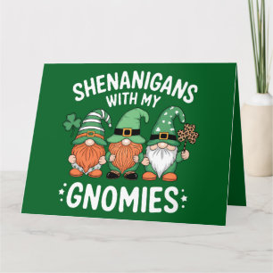 Shenanigans With My Gnomies St Patrick's Day Irish Thank You Card