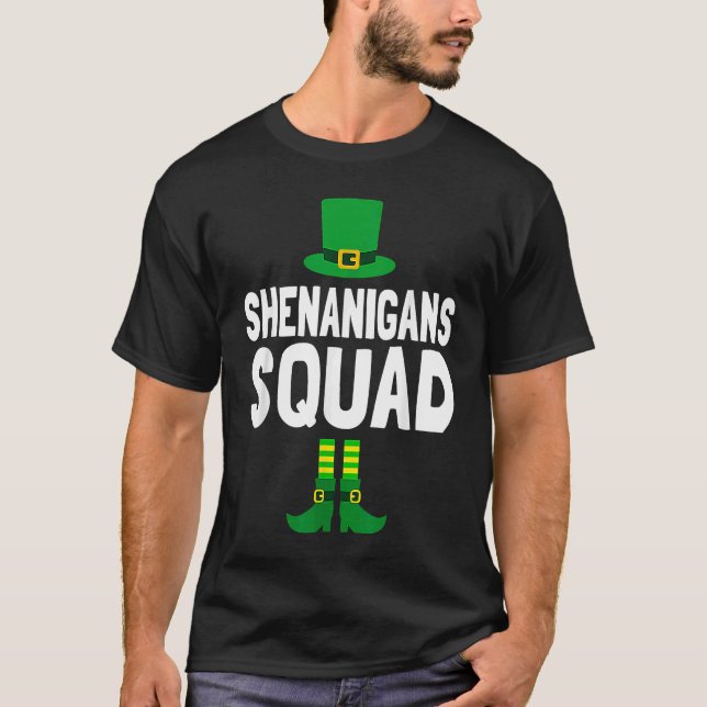 Shenanigator Cute Leprechaun Elf St Patricks Day S T-Shirt (Front)