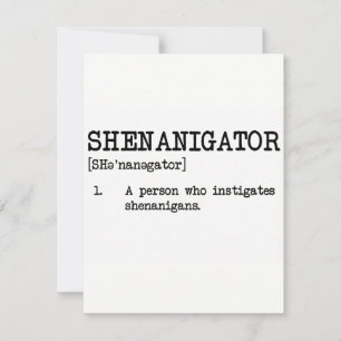 Shenanigator Funny St Patricks Card