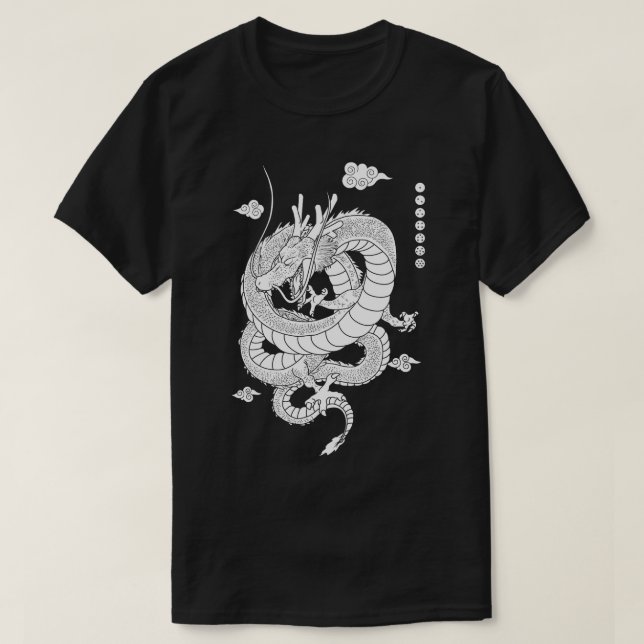 ShenlongWhite T-Shirt (Design Front)