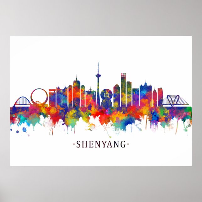 Shenyang China Skyline Poster (Front)