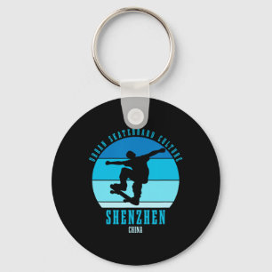 Shenzhen China Skateboarder Urn Skateboarding Keychain