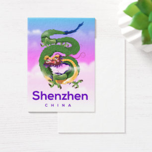 Shenzhen Chine Dragon poster voyage