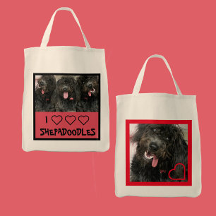 SHEPADOODLE TOTE BAG