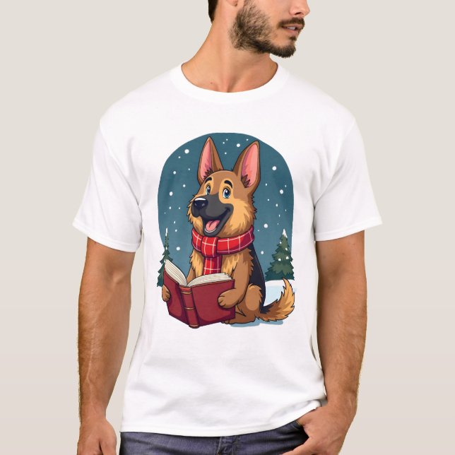Shepherd Caroling Night T-Shirt (Front)