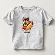 Shepherd Dog in Hot Dog Costume Funny Cute Custom