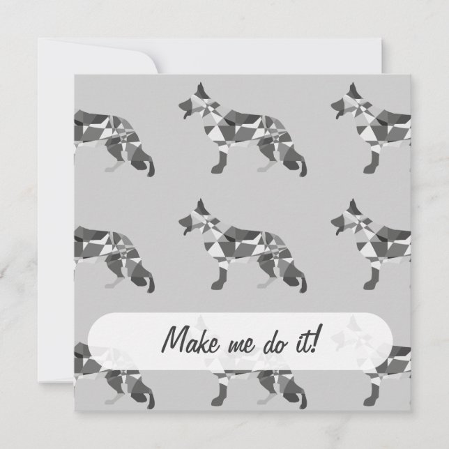 Shepherd Dog Invitation (Front)