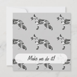 Shepherd Dog Invitation