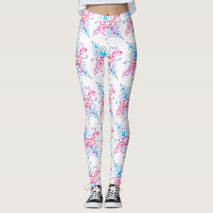 Shepherd Leggins pink blue floral Leggings