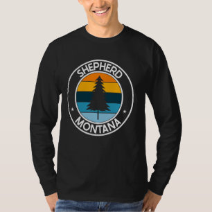 Shepherd Montana MT USA City Pride Retro Sunset T-Shirt