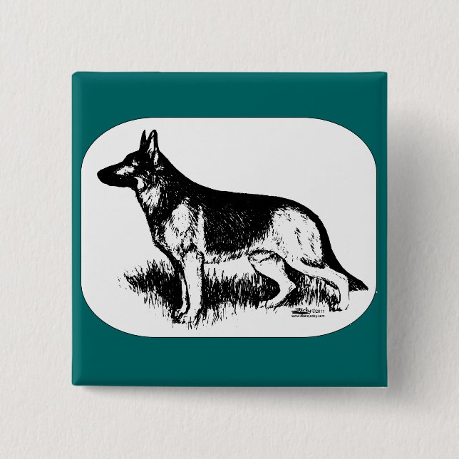 Shepherd Profile 2 Inch Square Button (Front)