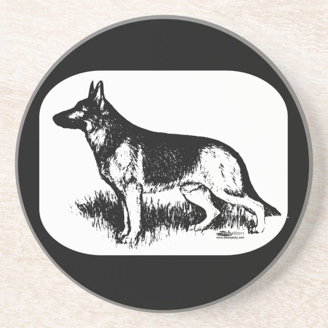 Shepherd Profile Coaster (Front)