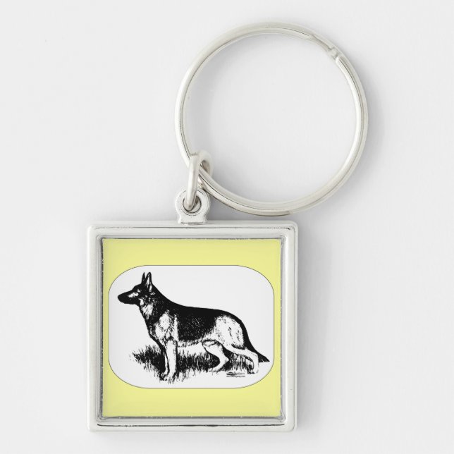Shepherd Profile Keychain (Front)