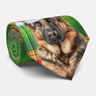 Shepherd Red and Green Plaid Holiday Christmas Tie