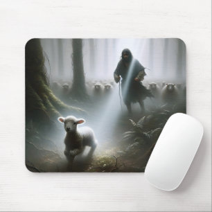 Shepherd Rescuing a Lamb Mouse Pad