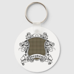 Shepherd Tartan Shield Keychain