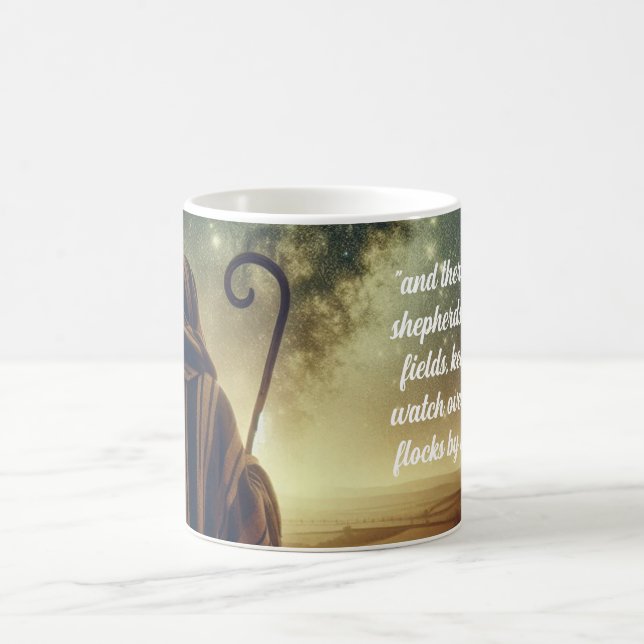 Shepherd Watching Flock Biblical Scene Coffee Mug (Center)