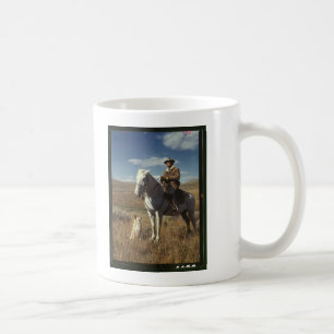 Shepherd with his horse and dog on Gravelly Range Coffee Mug