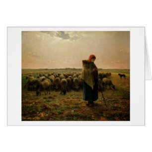 Shepherdess with her Flock, 1863