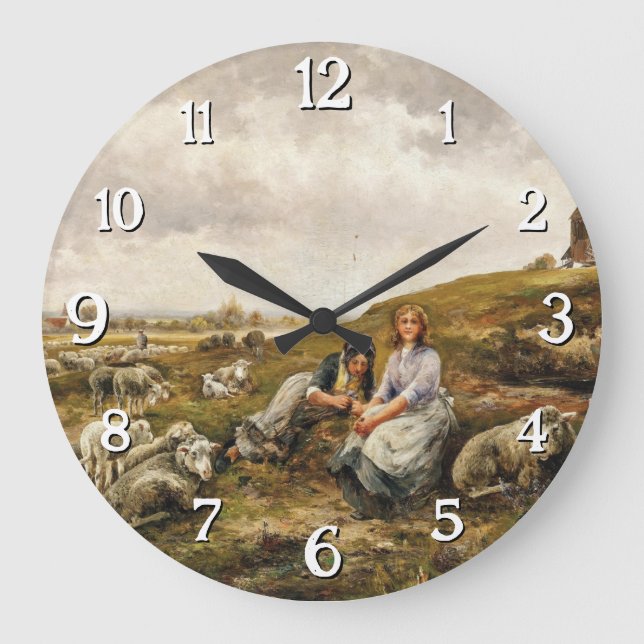 Shepherdesses before the City Gates Large Clock (Front)