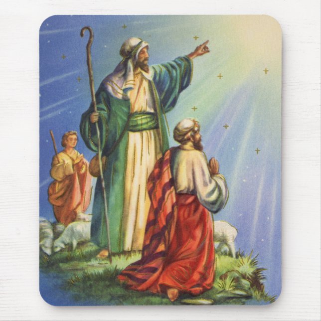 Shepherds and the Star Mouse Pad (Front)