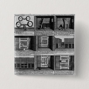 Shepherd's escape form Newgate Prison 2 Inch Square Button