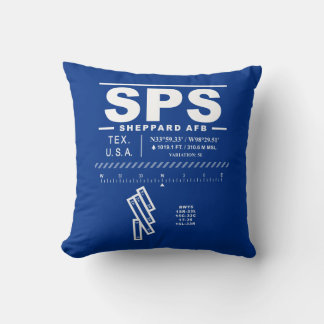 Sheppard AFB Air Force Base SPS  Throw Pillow