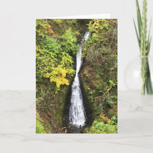 Shepperd's Dell Falls, Columbia River Gorge, OR Card