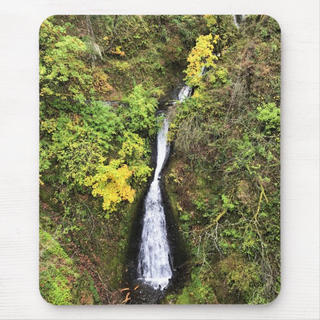 Shepperd's Dell Falls, Columbia River Gorge, OR Mouse Pad (Front)