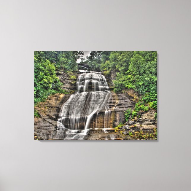Shequaga Falls, Montour Falls, New York Canvas Print (Front)