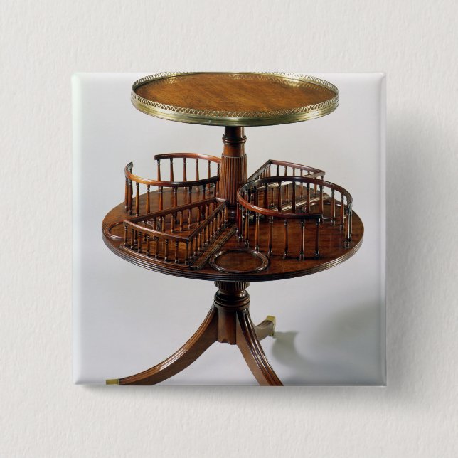 Sheraton two-tier dumb waiter 2 inch square button (Front)