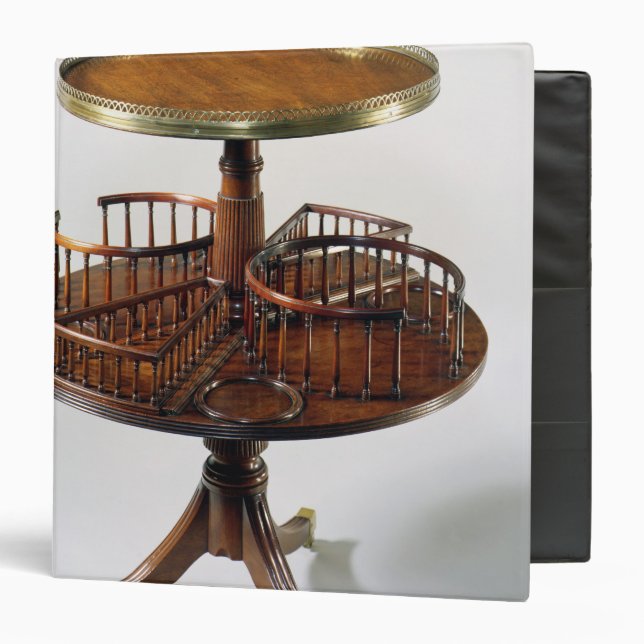 Sheraton two-tier dumb waiter binder (Front/Inside)