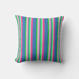 Sherbert Colors sur un Coussin rayé