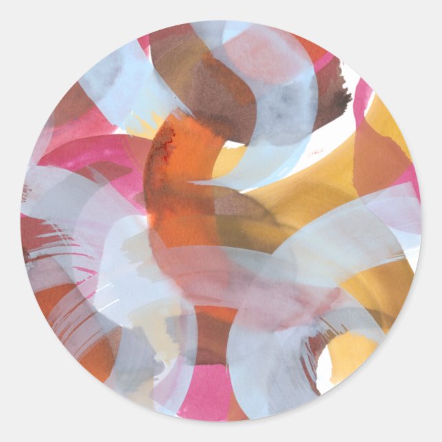 Sherbert I Classic Round Sticker (Front)