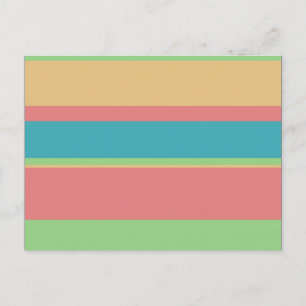 Sherbet Ice Cream Stripes Postcard