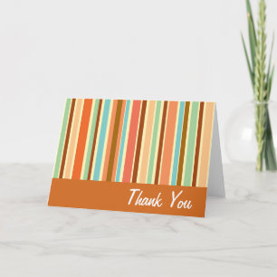 Sherbet Stripes Thank You Cards