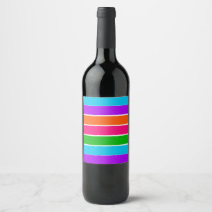 Sherbet Stripes Wine Label