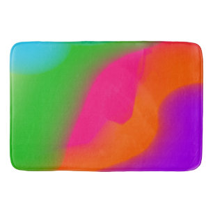Sherbet Watercolors Bath Mat