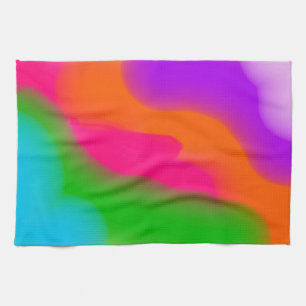 Sherbet Watercolors kitchen towel
