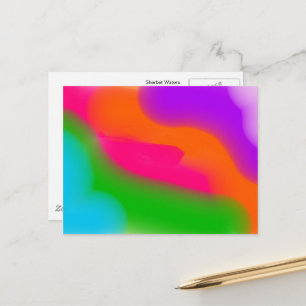 Sherbet Watercolors Postcard