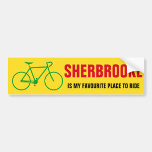 "SHERBROOKE IS MY FAVOURITE PLACE TO RIDE" BUMPER STICKER