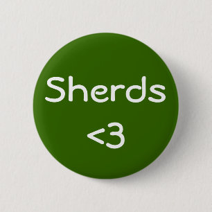 Sherds Love 2 Inch Round Button