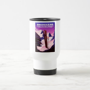 Sheregesh ,Kemerovo Oblast Russia ski travel print Mug