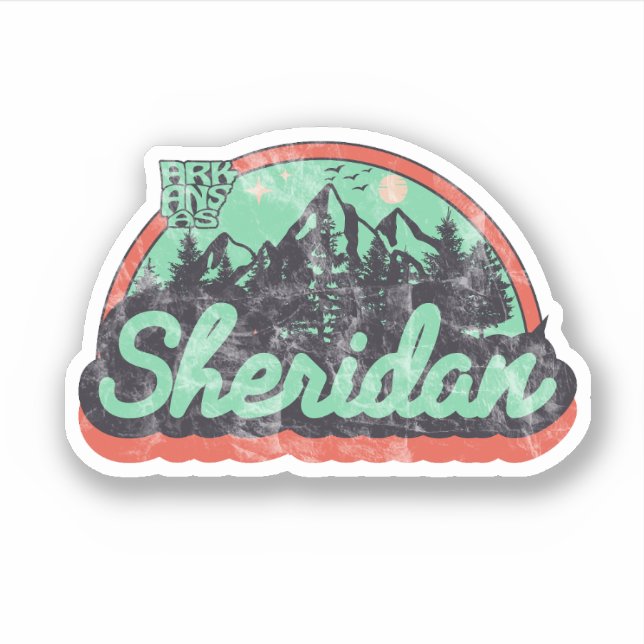 Sheridan, Arkansas  Sticker (Front)