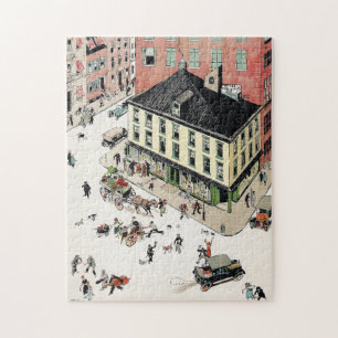 Sheridan Square West Village, 1920s Bazaar de Junk Jigsaw Puzzle