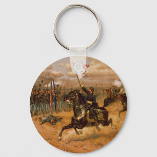 Sheridan's Ride by Thure de Thulstrup Keychain