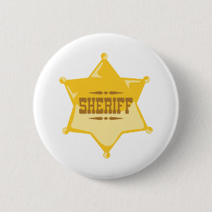 Sheriff 2 Inch Round Button