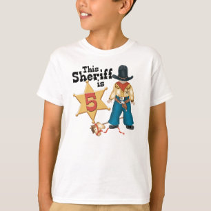 Sheriff 5th Birthday T-Shirt