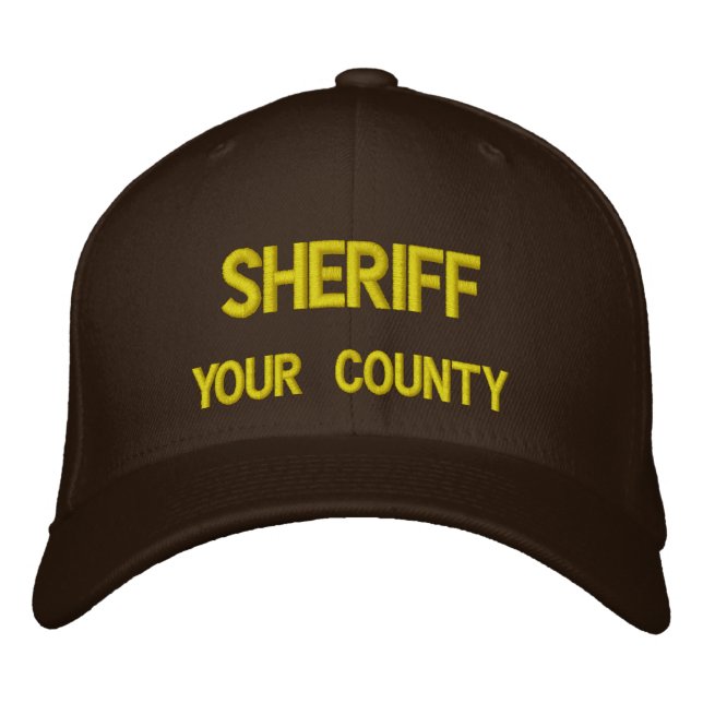SHERIFF (ADD YOUR COUNTY) EMBROIDERED HAT (Front)